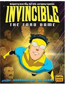 Invincible kaartspel met superheld personage