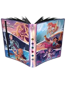 Disney Lorcana kaartspel met open doos en illustraties van personages