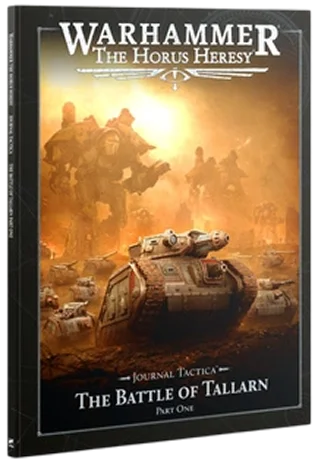 boekcover van Warhammer The Horus Heresy met tanks en soldaten in een woestijngevecht